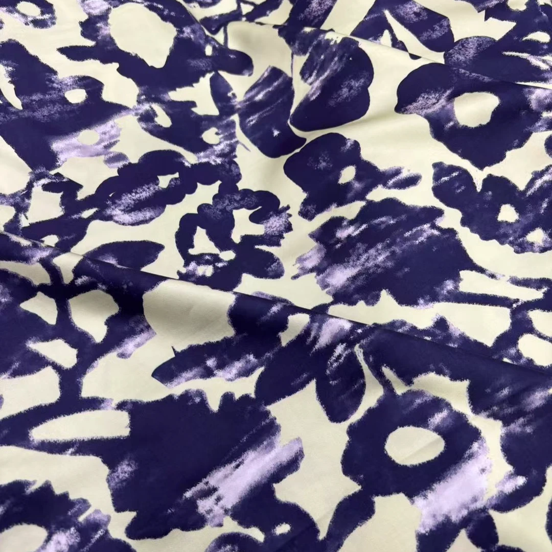 【小石】65支绫罗贡缎棉绸布料远山墨雪（不支持7天无理由退换）