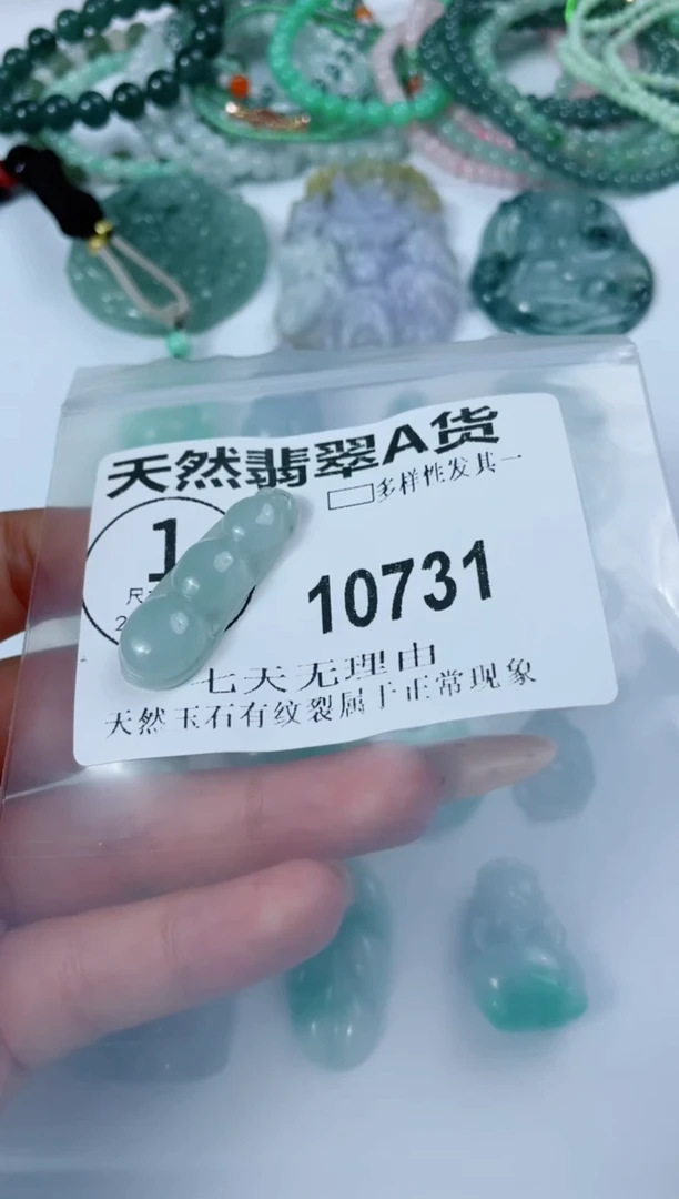 翡翠未镶嵌颈饰10731