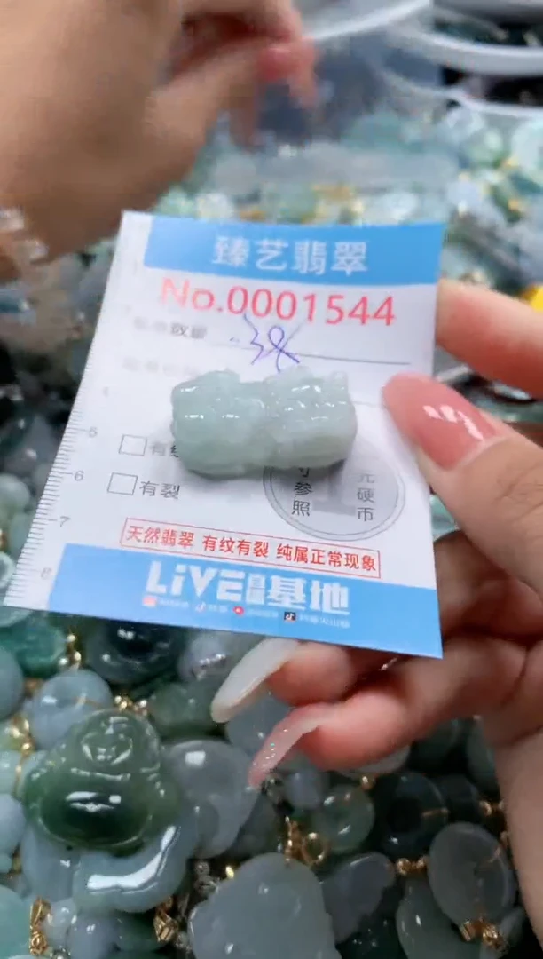翡翠未镶嵌颈饰1544