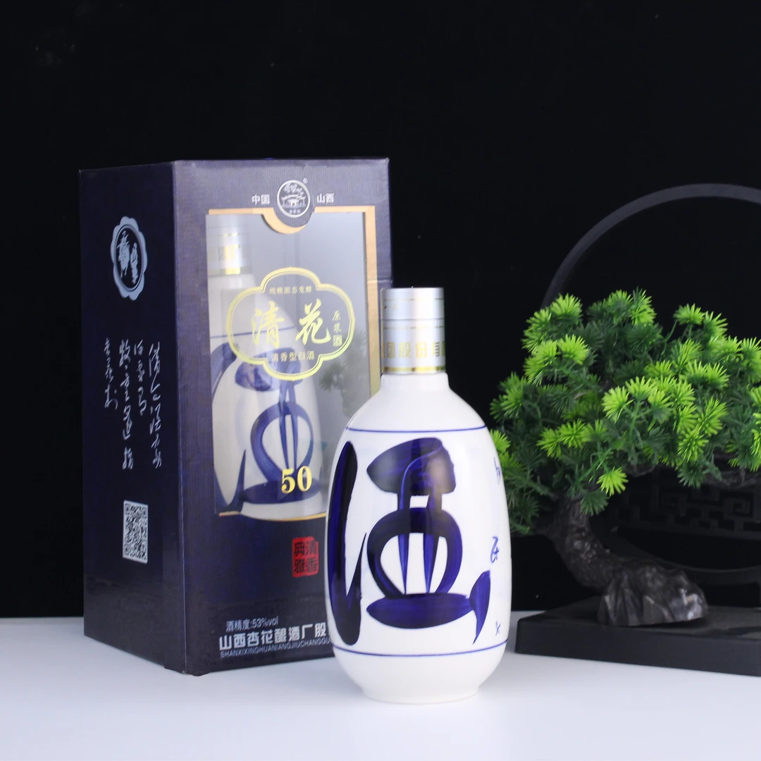 味占[MBG]清花5O清香型白酒高档礼盒装53度整箱售卖53%Vol475