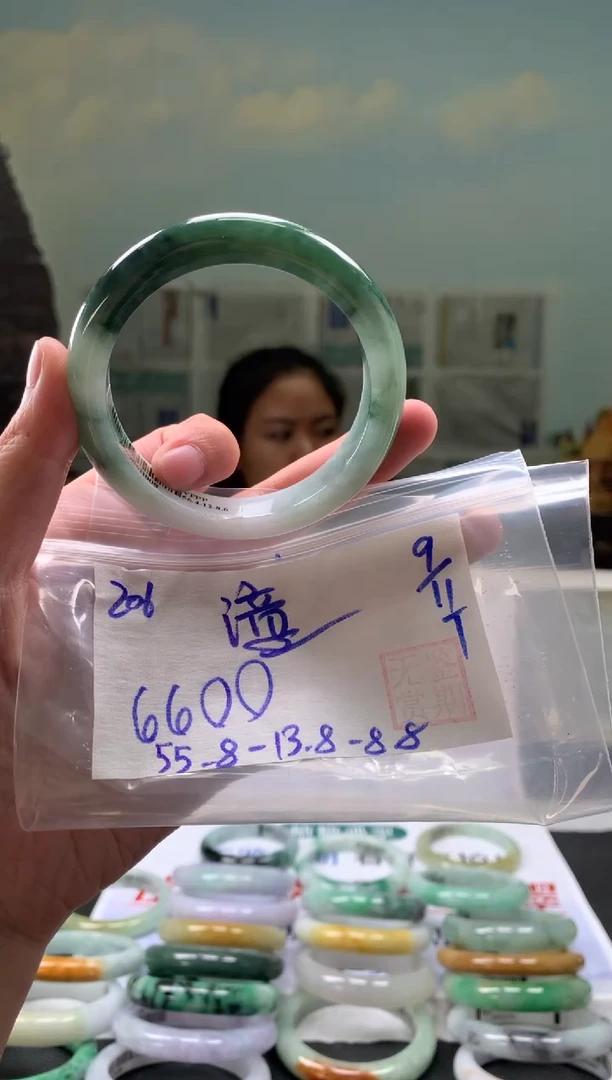 未镶嵌手镯翡翠潼****6翡翠手镯 下单联系小耳机#206