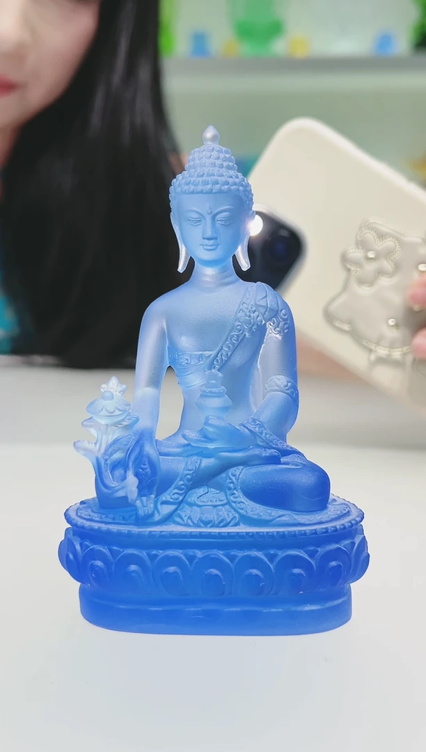 手工艺品琉璃古法琉璃药师佛