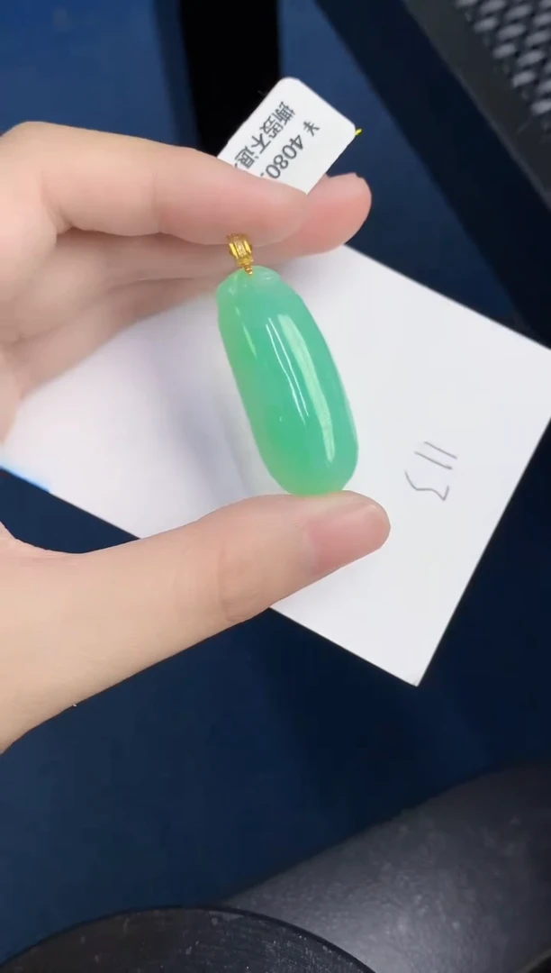 【闪购商品】翡翠颈饰18K金镶嵌000000000