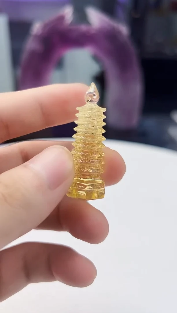 琉璃手工艺品古法琉璃小塔挂件摆件