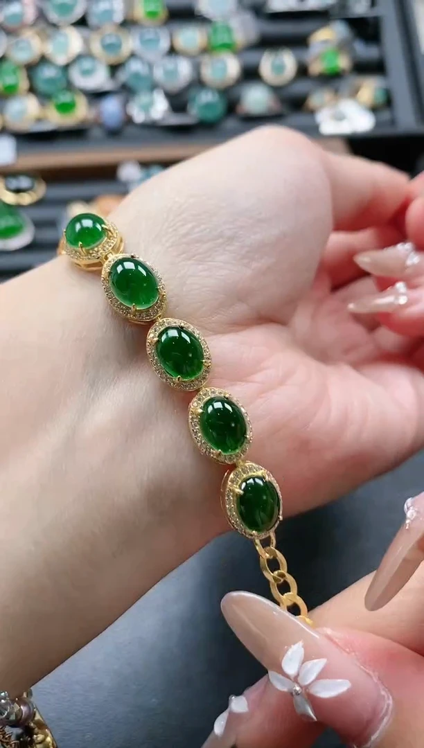 【闪购商品】翡翠戒指银S925镶嵌51511