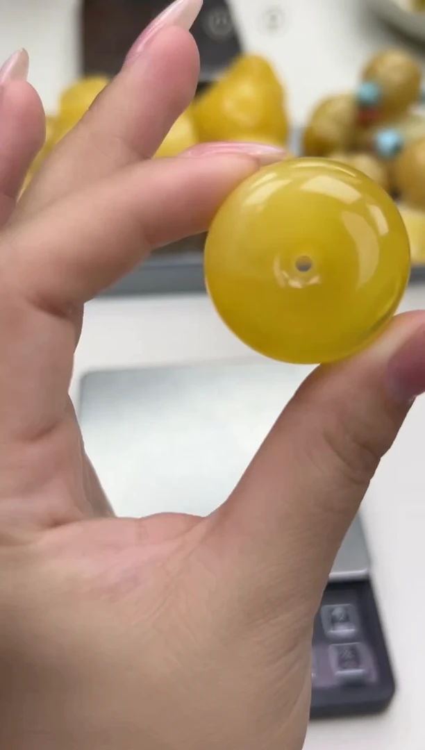 裸石琥珀未镶嵌天然琥珀蜜蜡吊坠