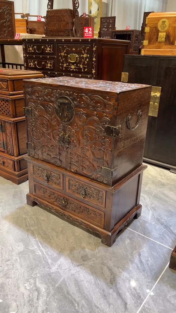 木雕刻   收纳柜