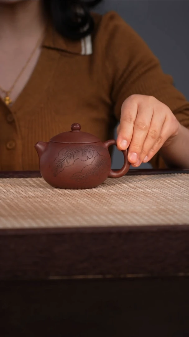 茶壶紫砂紫泥 180cc