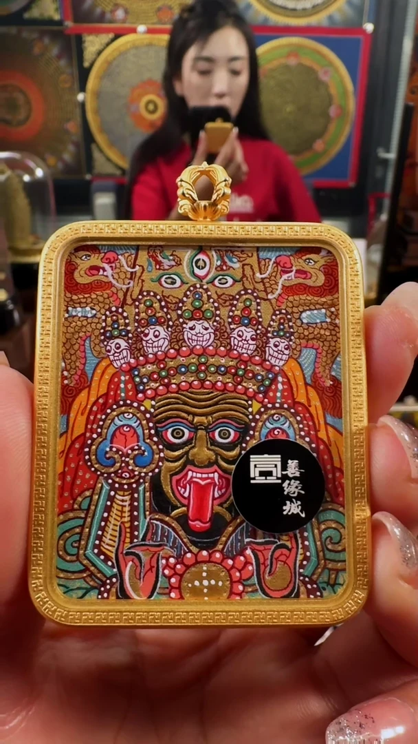 【闪购商品】吊坠壹善缘城手绘唐卡扎基