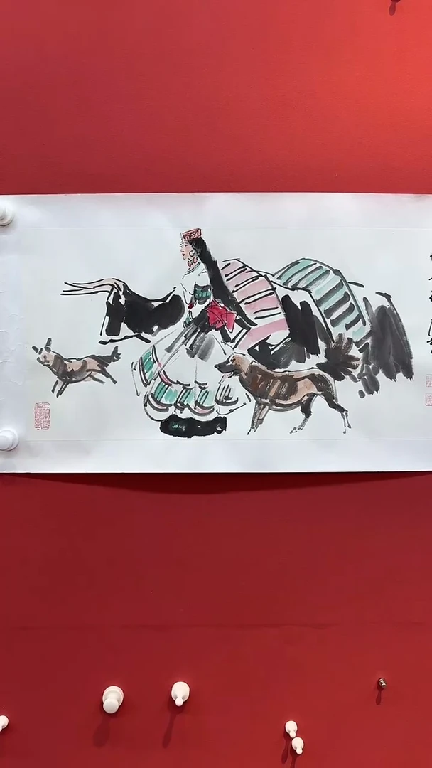 国画徐庐陵-国画人物2平尺A0103