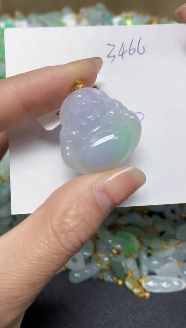 【闪购商品】翡翠颈饰18K金镶嵌 天然翡翠A货