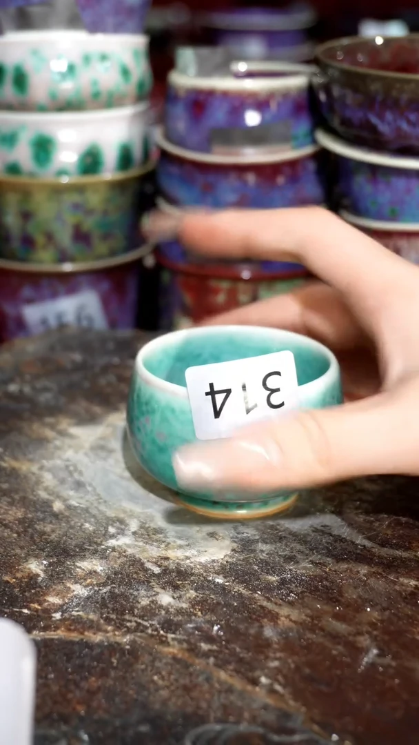 摆件精品窑变钧瓷茶器