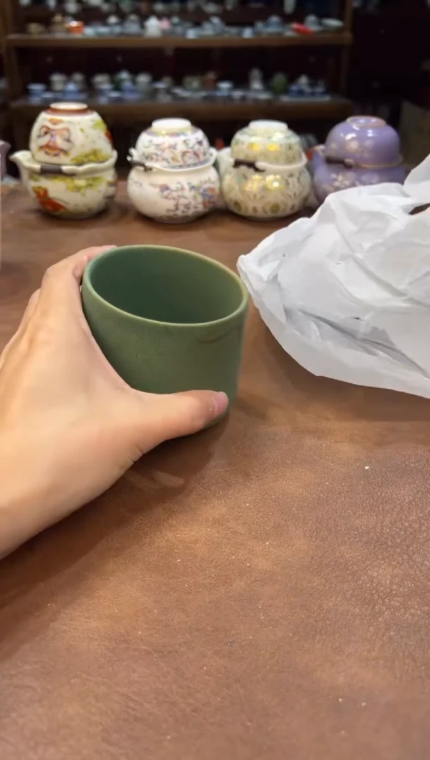 真的很便宜超好看会开片的旅行茶具
