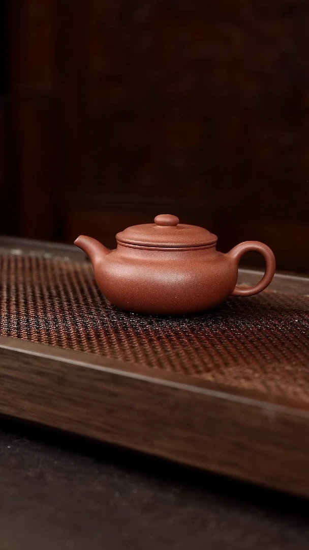 茶壶紫砂底槽清扁腹【带矿标证书】