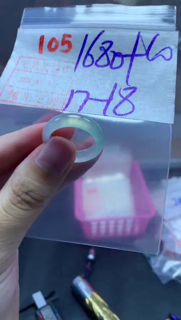 未镶嵌定制翡翠戒圈17-18#1690毛货需精细抛光