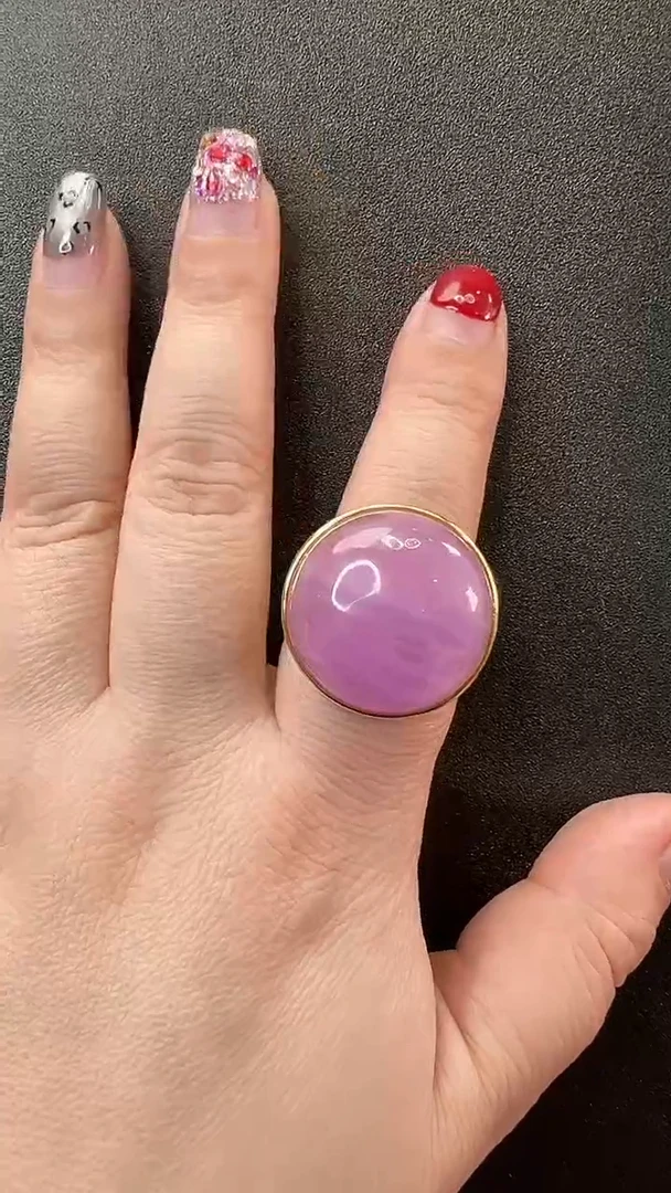 【闪购商品】锂辉石戒指银S925镶嵌戒指