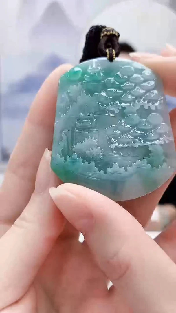 未镶嵌定制翡翠4831ry-毛货挂件35