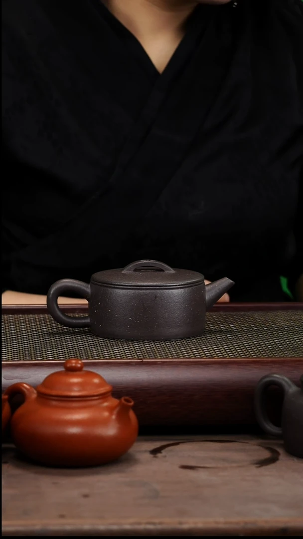 【闪购商品】紫砂茶壶全手零添加天青汉瓦壶