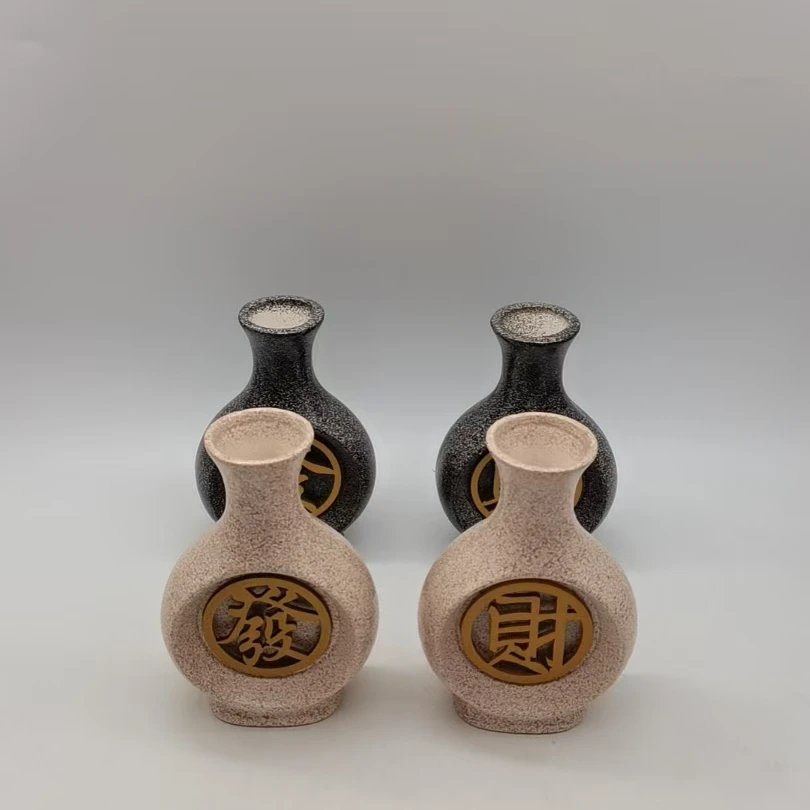 6322 发财摆件（颜色随机两个，微瑕，高15）C19