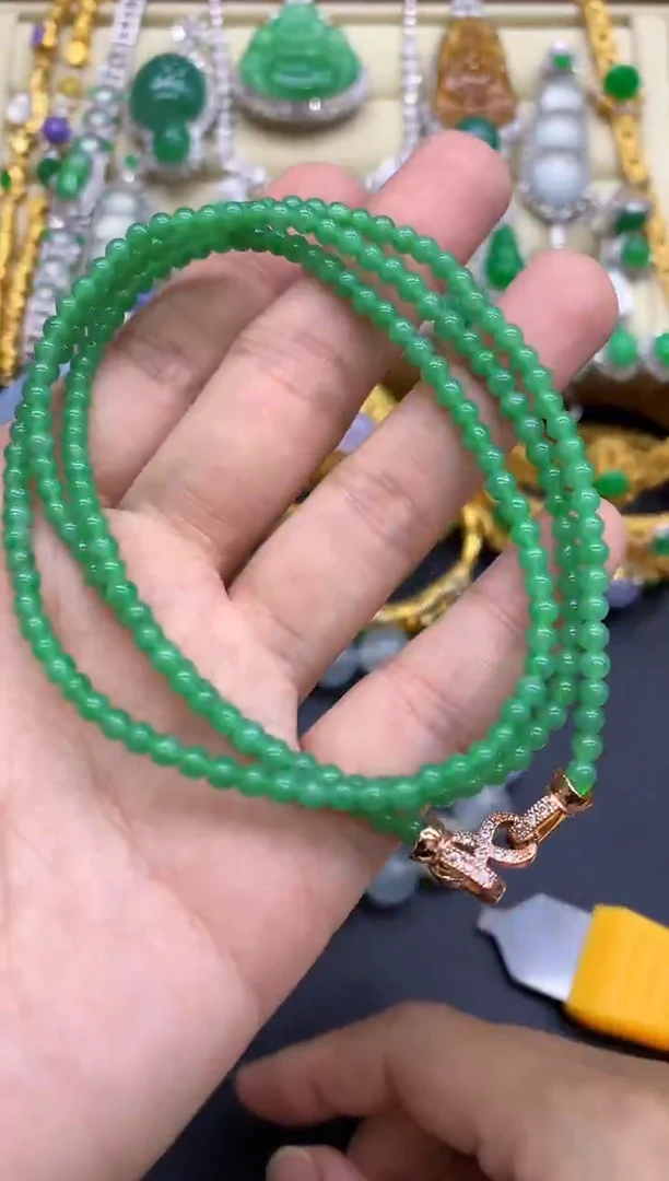 颈饰未镶嵌翡翠325-中国好珍宝