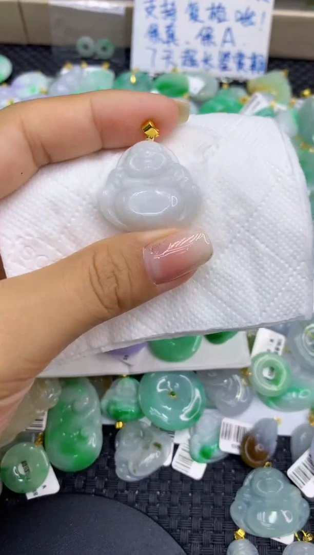 颈饰未镶嵌翡翠天然缅甸A货翡翠