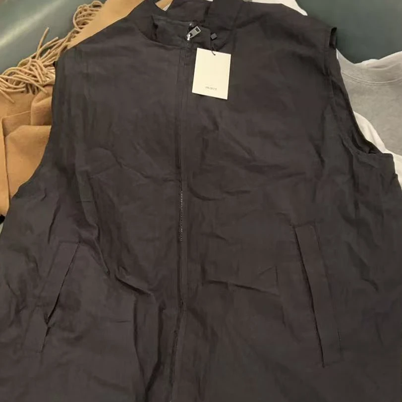 ［小小布］no退换-东大门正品o5b黑色拉链马甲