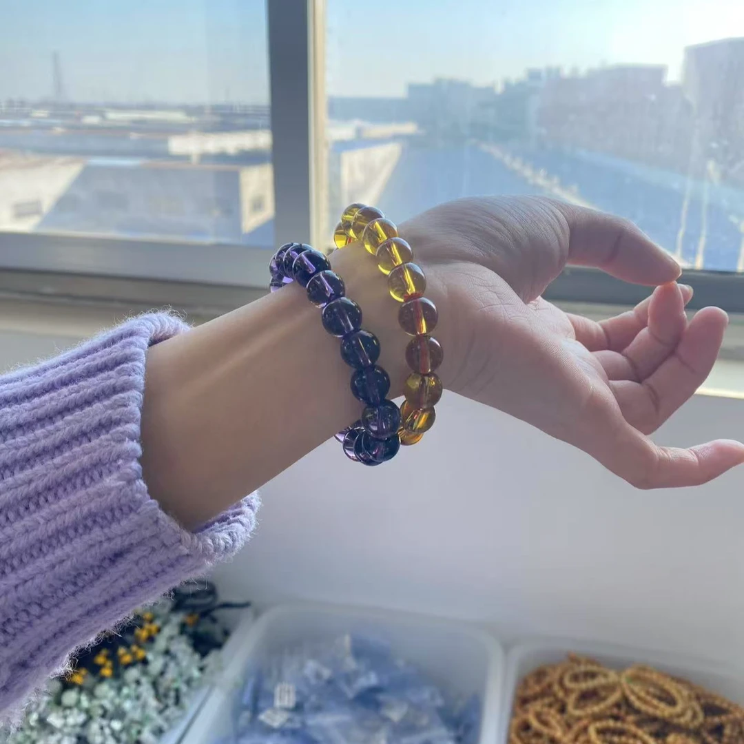 玻璃紫水晶黄水晶茶水晶白水晶手串 热销爆款 福利品每人只限一单