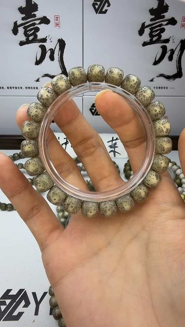 手串星月菩提10/9 石玉料 绿幽灵 星点货 针尖星 同枝果