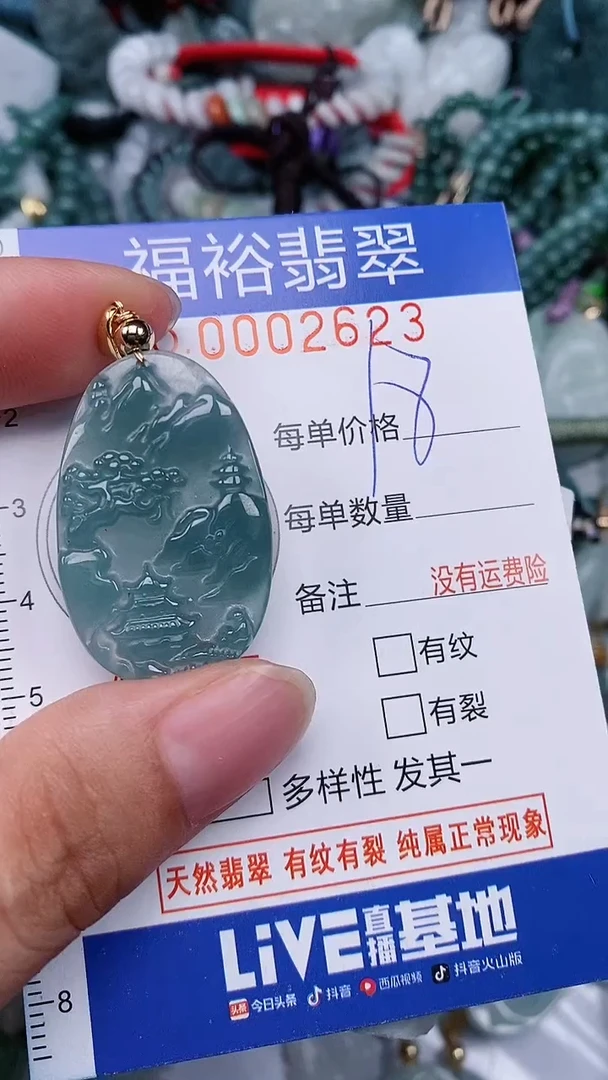 翡翠未镶嵌颈饰...0002623