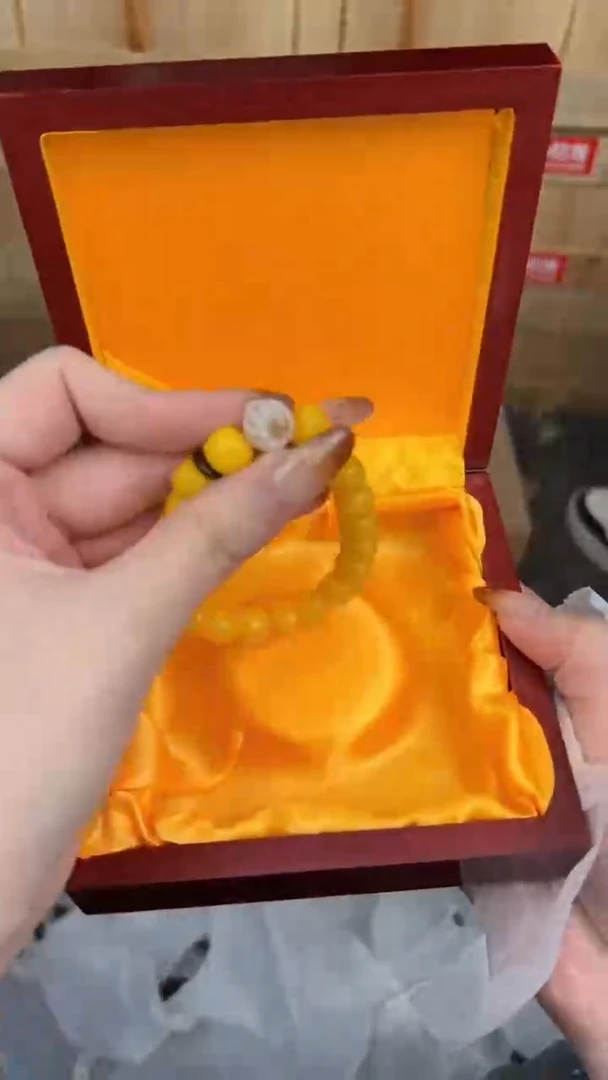 甄得帅文玩阁黄玉菩提链接@@L052