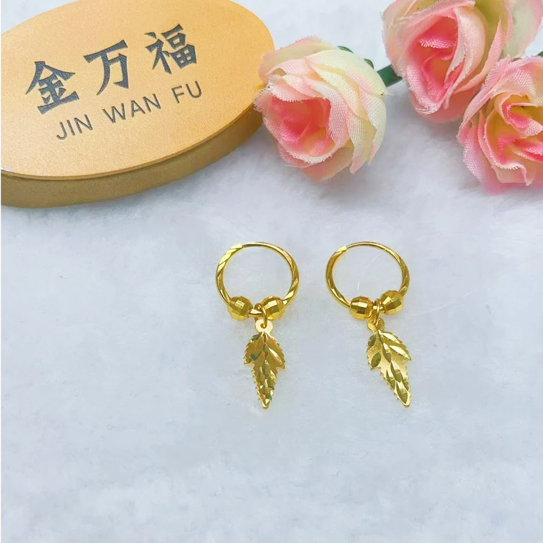 金万福黄金足金耳饰4.29克