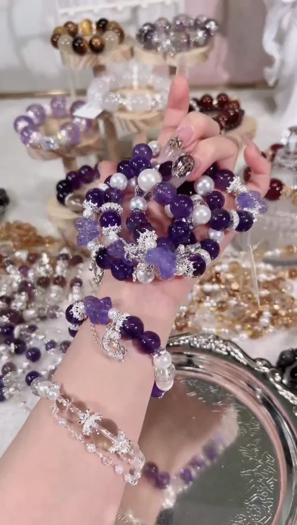 【闪购商品】水晶手链未镶嵌天然水晶默认微瑕 多样性发货发其一