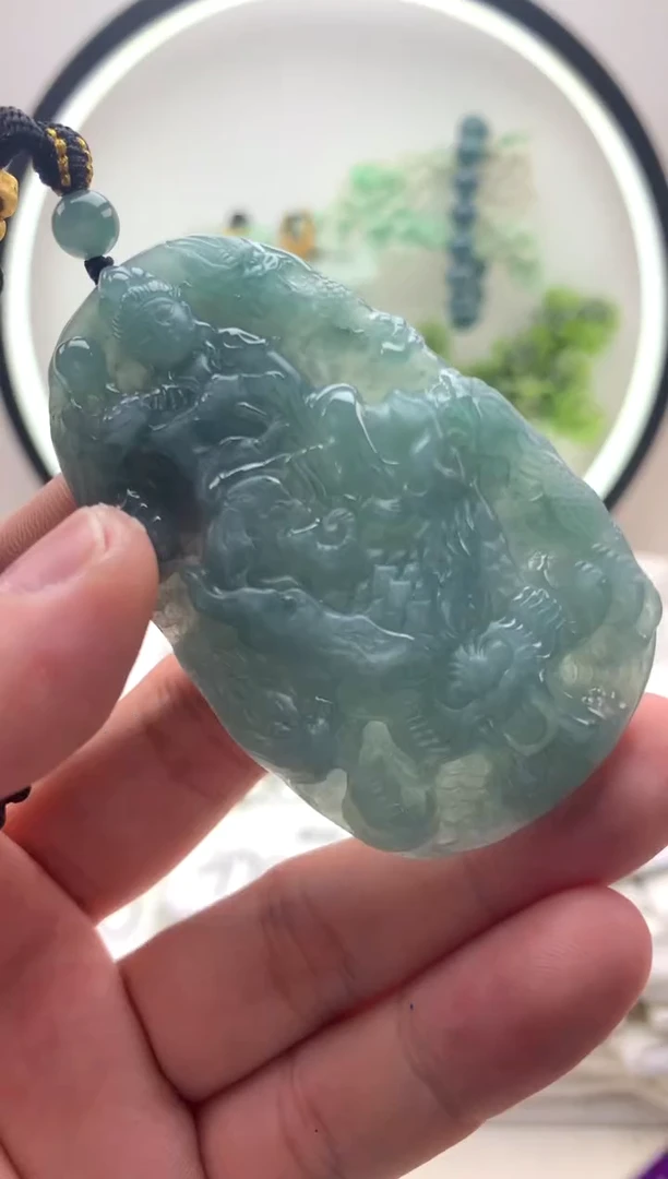 颈饰未镶嵌翡翠普贤