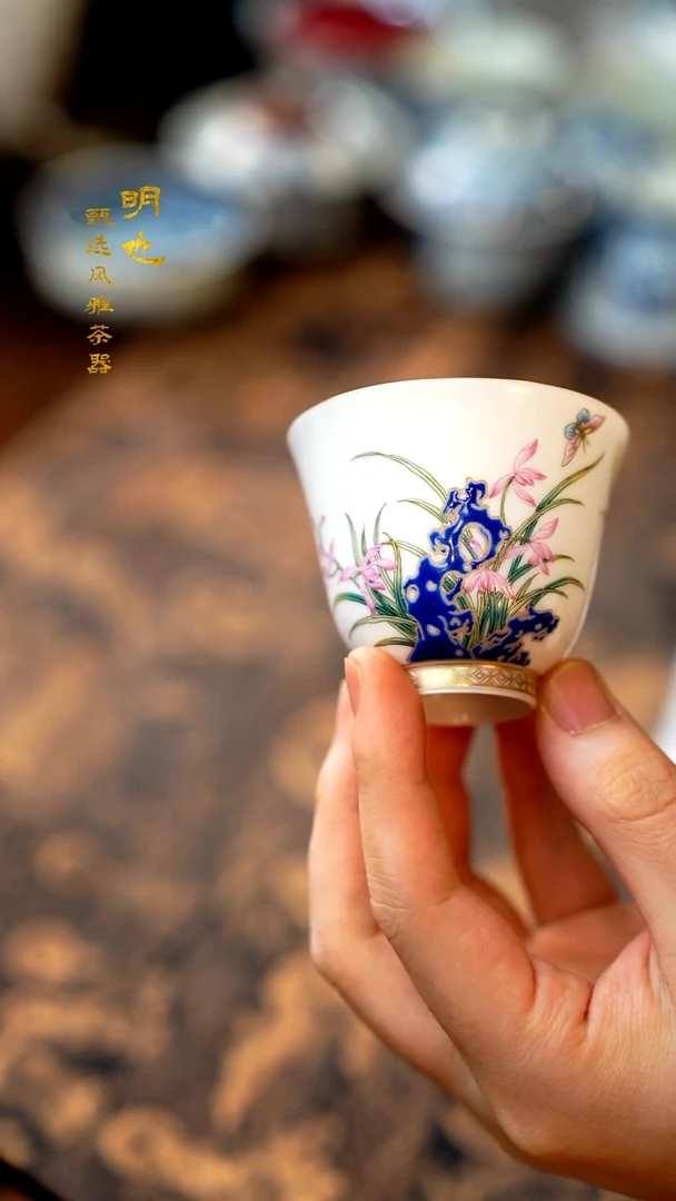 【闪购商品】1明也茶器/十二花神杯一个