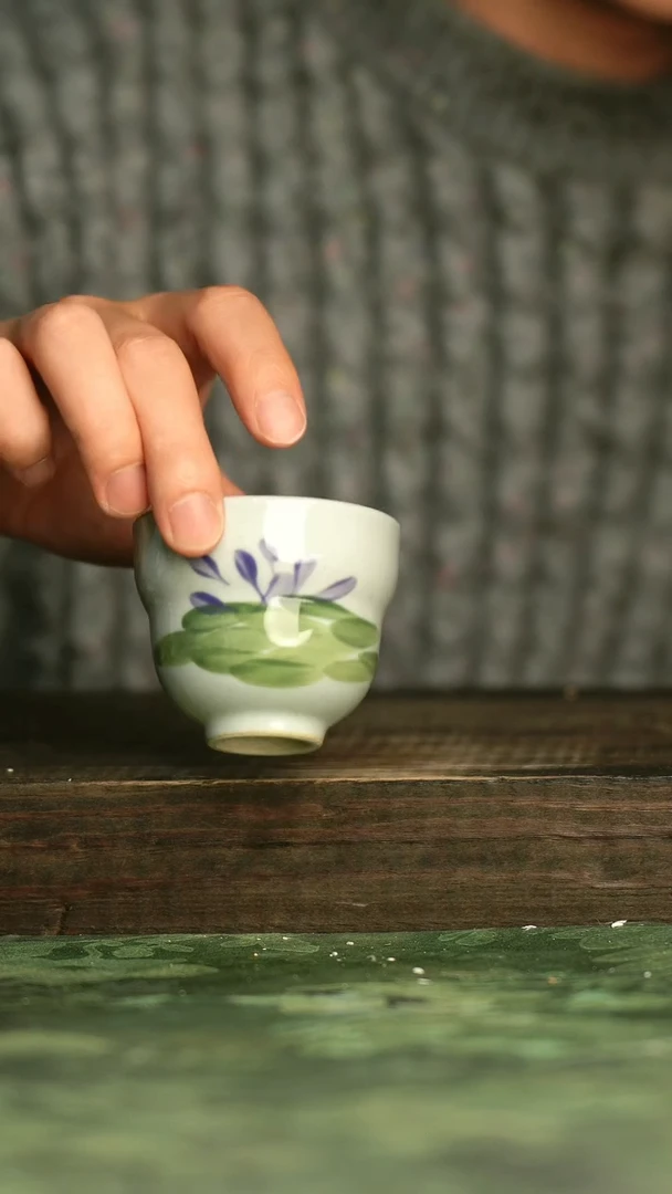 青诗集手工手绘瓷器