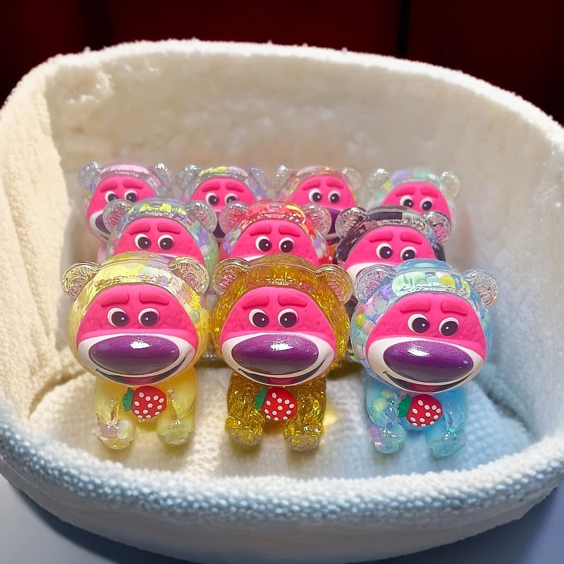 直播拆+对对碰新款网红夜光香薰奶豆草莓熊摆件可爱创意车载diy