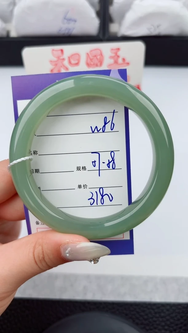 和田玉手镯未镶嵌86嗨购微色差T7