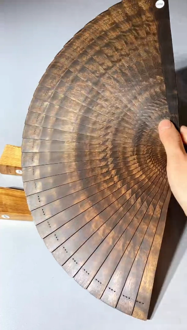 金丝楠249号24cm金丝楠木小叶桢楠扇子
