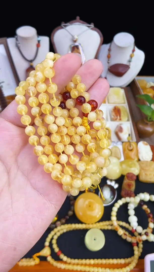 琥珀未镶嵌珠宝奇石柒月