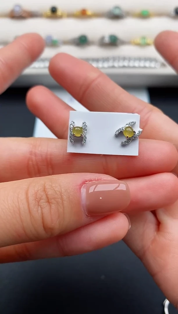 银S925镶嵌戒指翡翠111111111+7