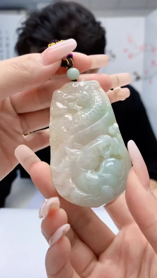【闪购商品】定制翡翠未镶嵌5145lr-毛货挂件32