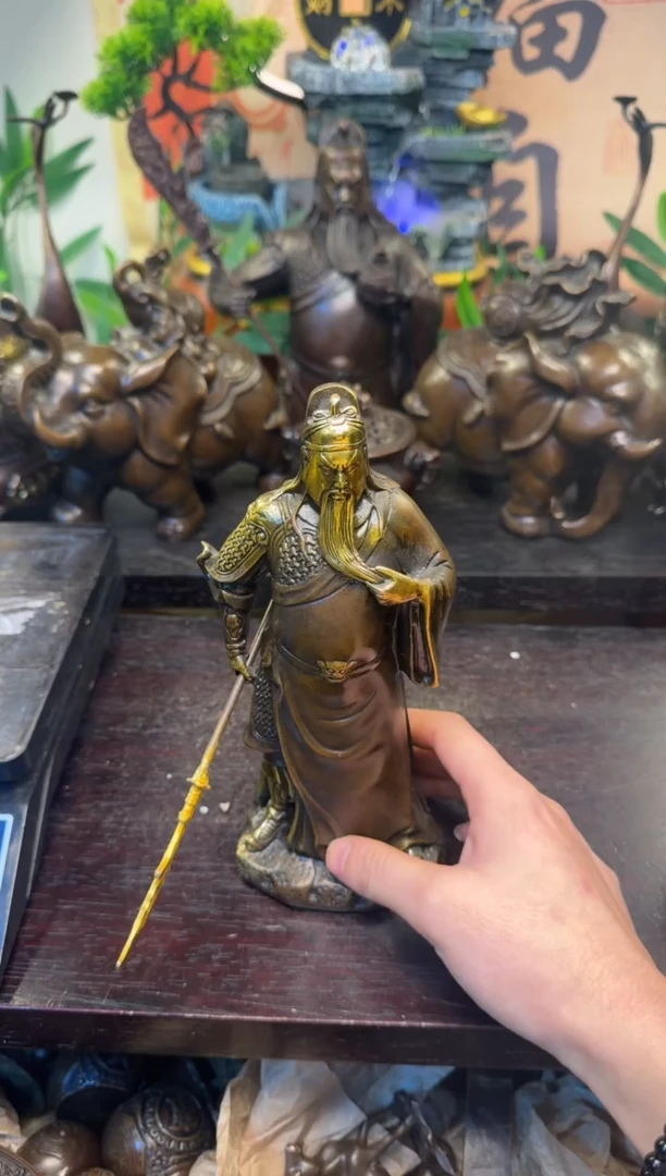 买铜就来旺铜杂货铺！（关公像）