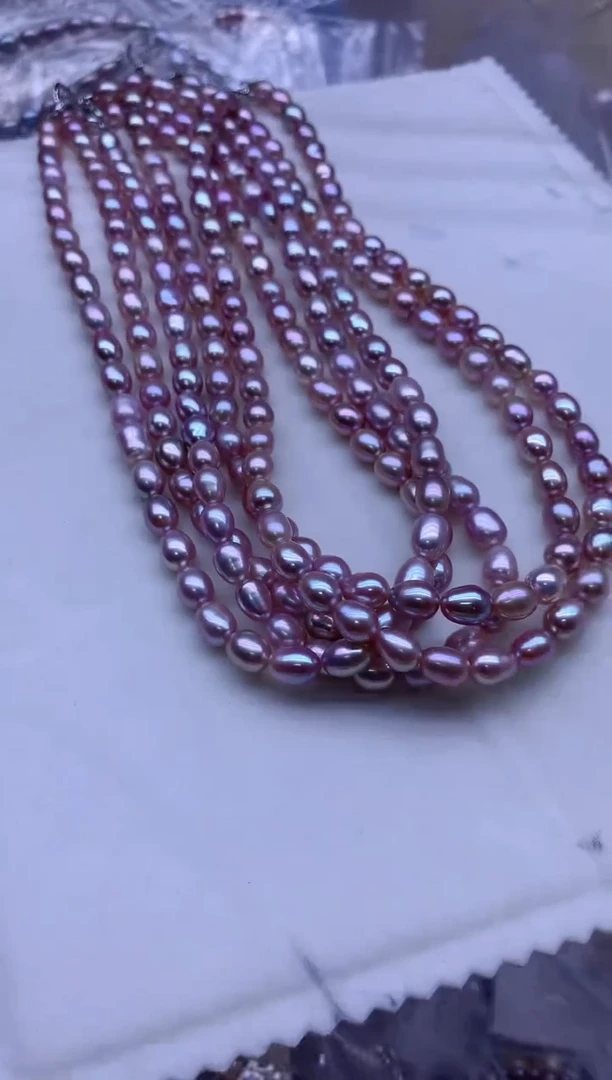 【闪购商品】淡水珍珠项链银S925镶嵌多发其一