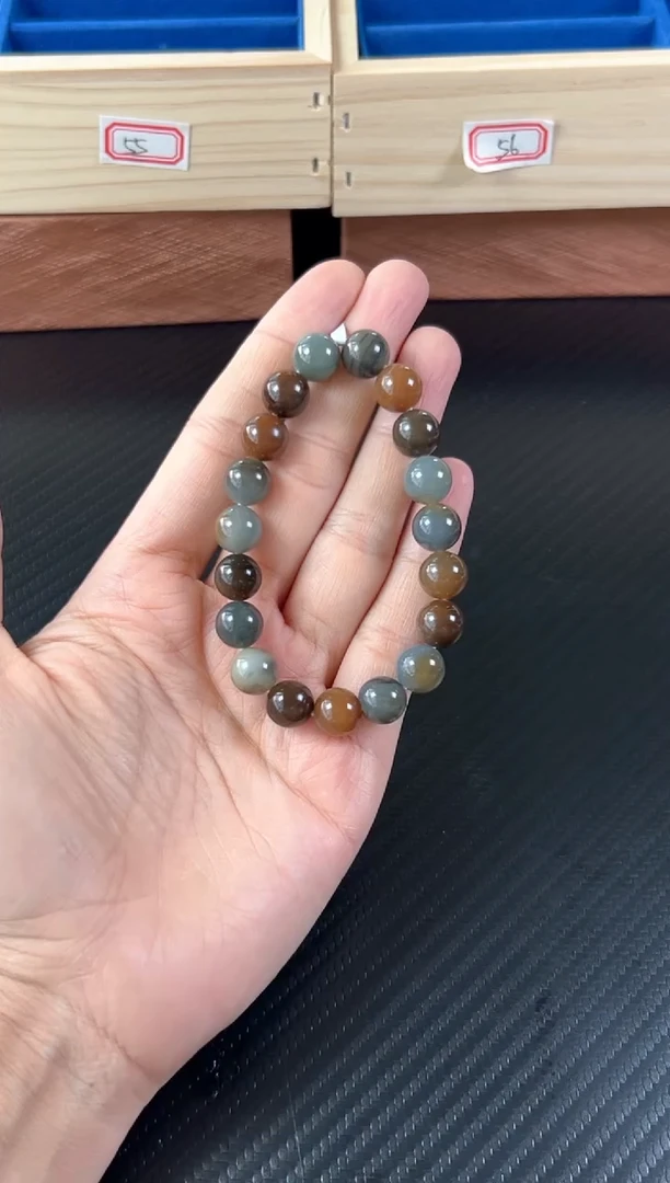 未镶嵌手串和田玉若羌微色差卡10