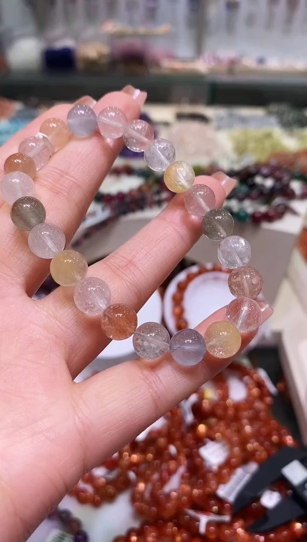 未镶嵌手链水晶多样性发其一9+