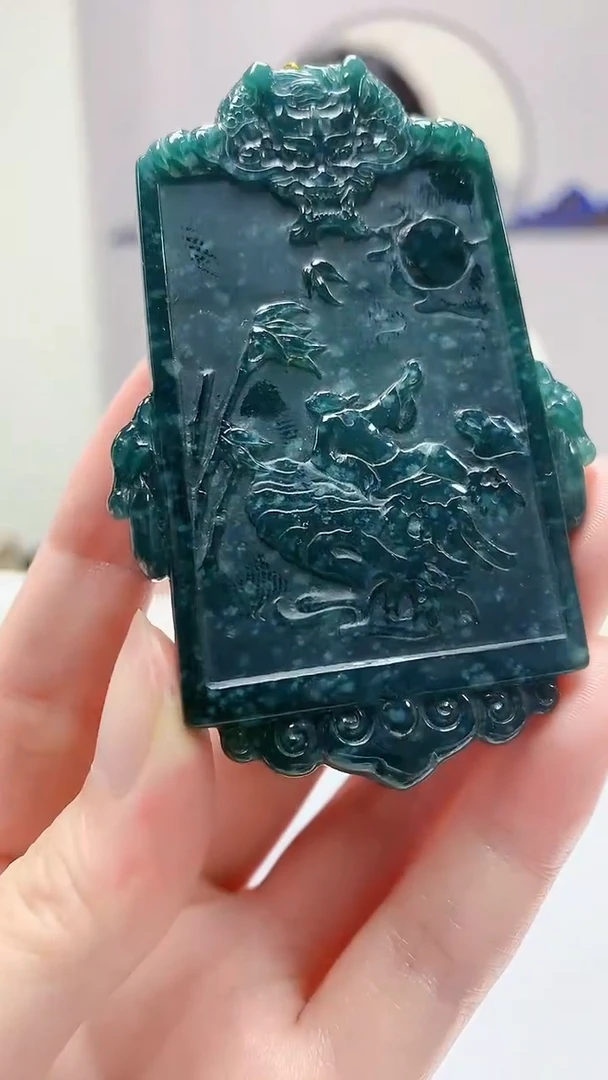 【闪购商品】定制翡翠未镶嵌0405zm-毛货挂件26