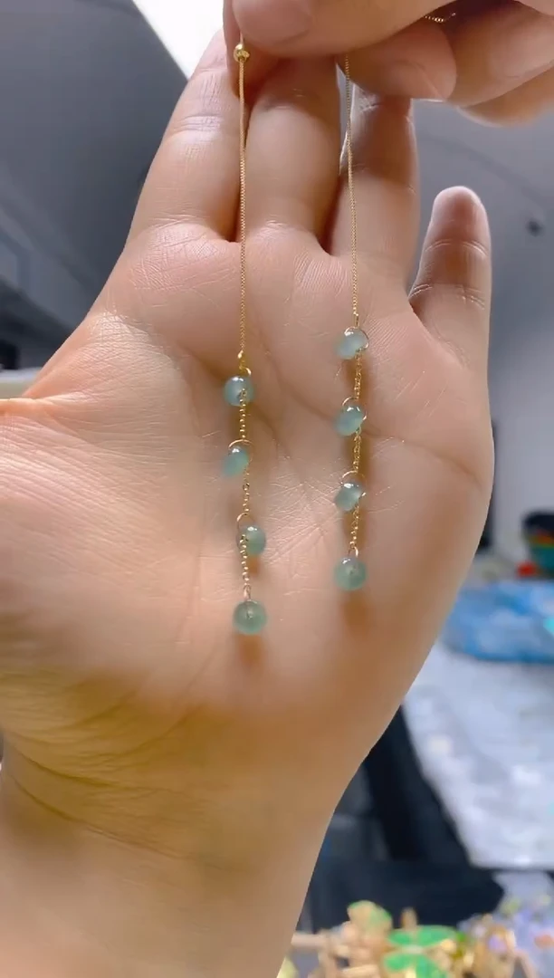 【闪购商品】翡翠耳饰合金040翡翠耳线