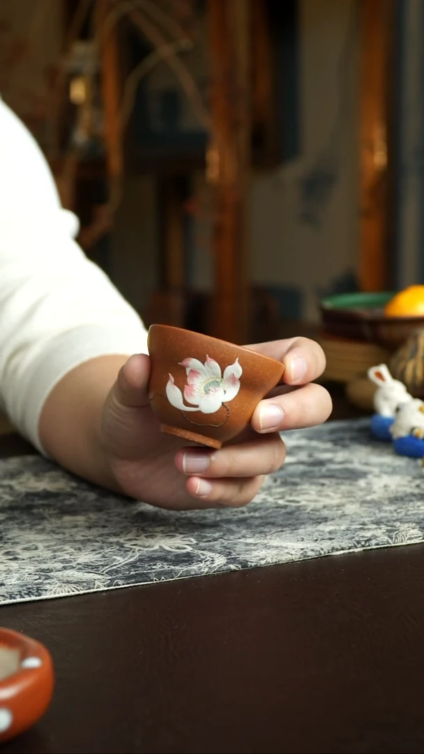 茶杯紫砂3号宜兴紫砂原矿作品