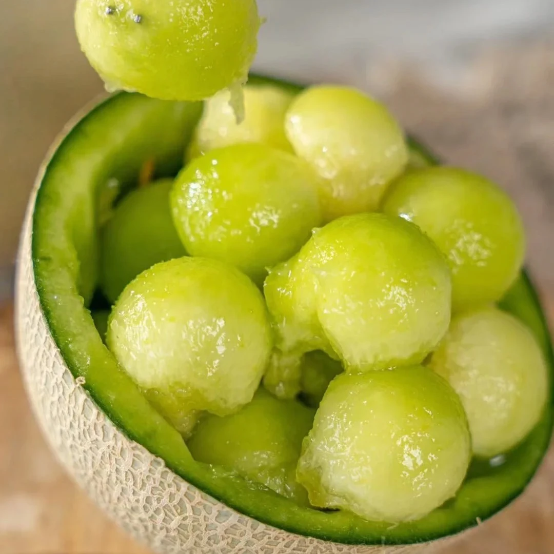 【酥绵奶香】冰淇淋蜜瓜网纹瓜 2.4KG整箱 新疆包邮