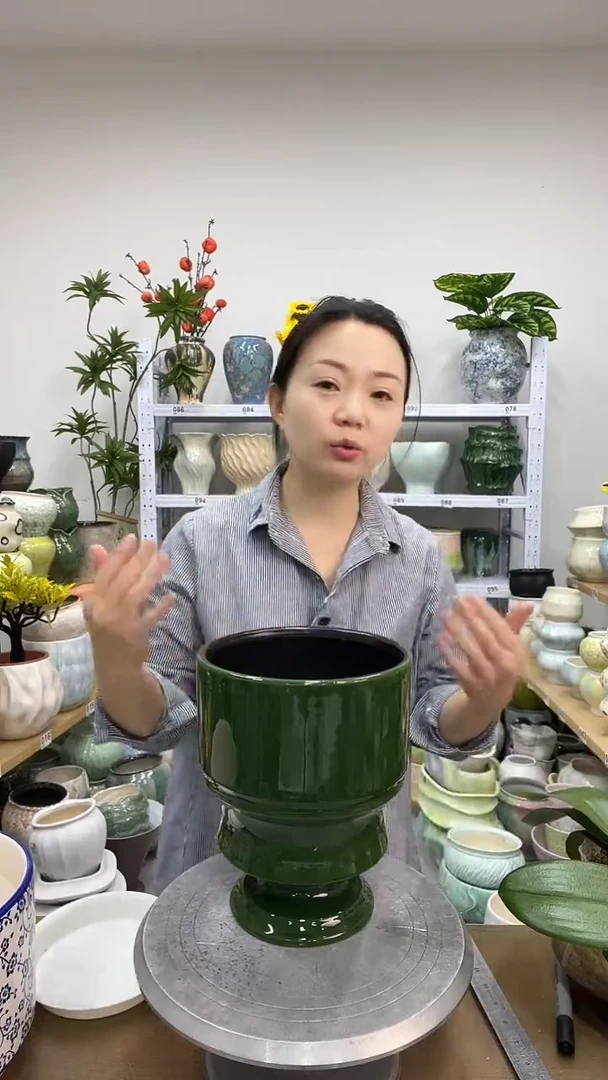 1.24陶瓷花盆直播链接高. 24      口      18